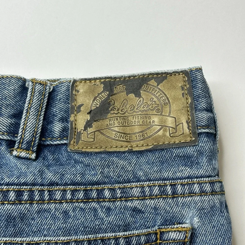 VTG Cabela's Roughneck Upland Brush Guard Blue Jeans 38 Reg Men's Size 38x30 Y2K